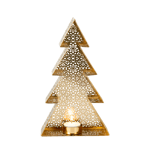 TREE Porta-velas para lamparinas dourado H 25 x W 15 x D 6 cm