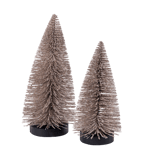 GOLD Sapin décoratif doré H 17,5 cm - Ø 8,5 cm