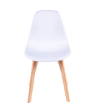 NEW MATS Cadeira de sala de jantar branco H 85,5 x W 46 x D 48 cm
