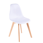 NEW MATS Cadeira de sala de jantar branco H 85,5 x W 46 x D 48 cm
