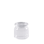 CRYSTAL  Pot à provisions avec couvercle transparent H 10 cm - Ø 9,1 cm