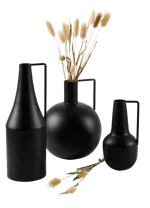 BASTA Vase Schwarz H 27 cm - Ø 10 cm - Ø 3 cm