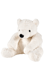 POLA Kuscheltier Eisbär Weiss H 50 cm