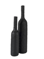 ALU Vase noir H 35 cm - Ø 7 cm