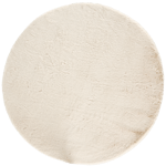 PELZ Tapis crème Ø 100 cm