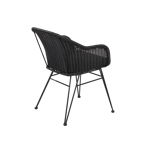 VIENNA Cadeira de sala de jantar preto H 78 x W 57 x D 61 cm