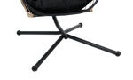 BAZAI Silla colgante con soporte negro A 190 x An. 110 x P 96 cm