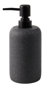 MOON Distributeur de savon noir, gris foncé H 18,5 cm - Ø 7,5 cm