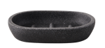 MOON Porte-savon gris foncé H 2 x Larg. 13 x P 9 cm