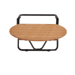 RAVA Table pliante table de balcon naturel H 75 x Larg. 60 x P 53 cm