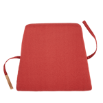 AUGUST Coussin d'assise rouge Larg. 46,6 x P 42,7 cm