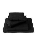 PAULETTA Cojin de espalda negro An. 40 x L 82 x P 12 cm
