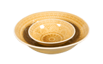 INDO Bowl geel H 4,3 cm - Ø 14,3 cm