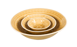 INDO Bowl geel H 4,3 cm - Ø 14,3 cm