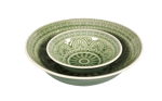 INDO Bowl groen H 4,3 cm - Ø 14,3 cm