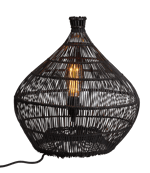 ZALOU Lampe de table noir H 43 cm - Ø 40 cm