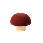 VELVET Cogumelo natural, bordéus, multicolor H 10,5 cm - Ø 13,5 cm