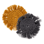 JALI Sottobicchiere 2 colori nero, giallo Ø 10 cm