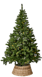 LUMINO Weihnachtsbaum Mit LED Grün H 215 cm - Ø 127 cm