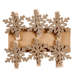 SNOW FLAKE Clip doré 