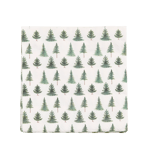 CONIFER FOREST Set de 20 serviettes diverses couleurs Larg. 33 x Long. 33 cm