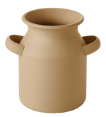 KENDI Vase Sand H 11 cm - Ø 9 cm - Ø 13,5 cm
