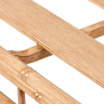BAMBOLETTE Sofá de canto aspeto de bambu H 71 x W 80 x D 80 cm