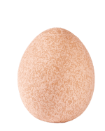 BENEDICT Uovo decorativo rosso H 9 cm - Ø 7,5 cm