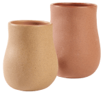 INTERO Bloempot bruin H 14,8 cm - Ø 12 cm