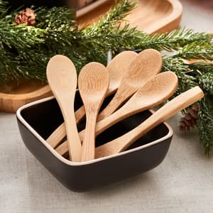 BAMBOO Löffelchen Set von 6 Naturell