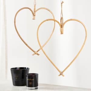 HEART Hangdecoratie naturel