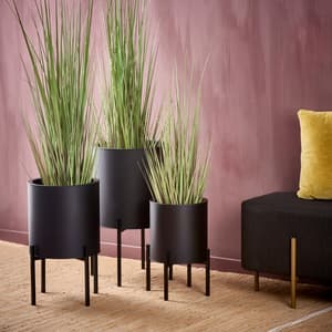 LOUNGE Pot de jardin noir