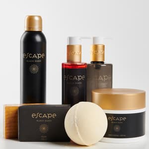 ESCAPE BLACK OUDH Gel de duche em frasco preto