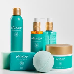 ESCAPE SENSES Mousse de douche en flacon turquoise