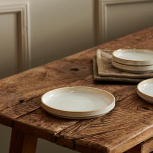 MINERAL MARBLE Assiette blanc - set de 4 