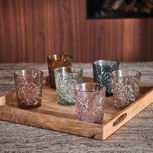 HOBSTAR Verre taupe - set de 6 