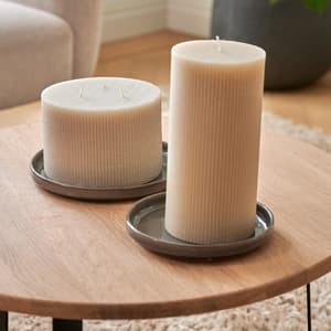 RUSTIC Rib bougie beige