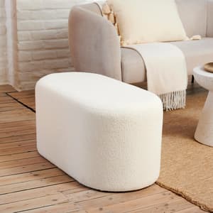 CAPSULE Pouf blanc