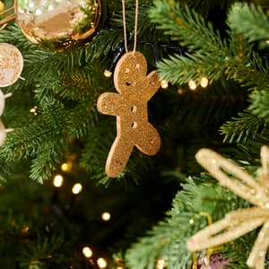 GINGER BREAD MAN Hangdecoratie goud