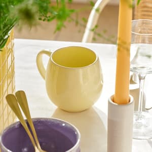 CANDY Mug jaune clair