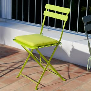 AZUR Coussin de jardin pour bistrot lime