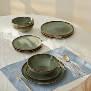 COZY GREEN Assiette vert - set de 4 