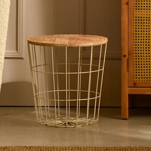 WIRE Table d'appoint sable