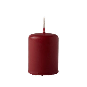 CILINDRO Bougie cylindrique rouge foncé H 5 cm - Ø 4 cm
