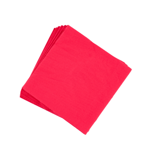 UNI Set de 20 serviettes rouge Larg. 40 x Long. 40 cm