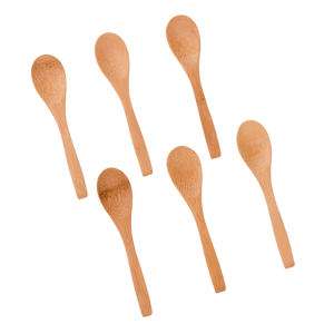 BAMBOO Löffelchen Set von 6 Naturell