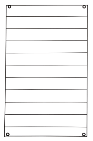 MODULAR Organiser da parete nero H 80 x W 50 cm