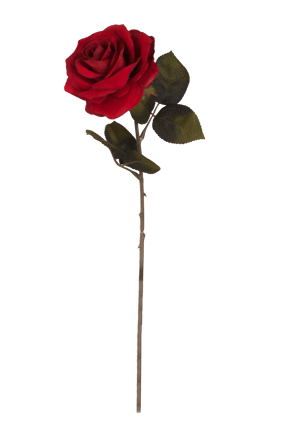 VELVET Flor artificial rojo L 45 cm