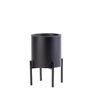 LOUNGE Tuinpot zwart H 40 cm - Ø 25 cm