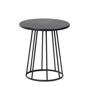 MILLER Table d'appoint noir H 45 cm - Ø 42 cm